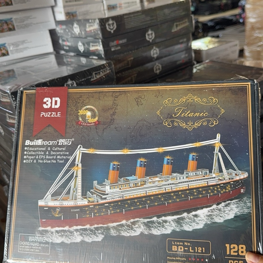 3D Puzzle of Titanic Ship 128 pieces